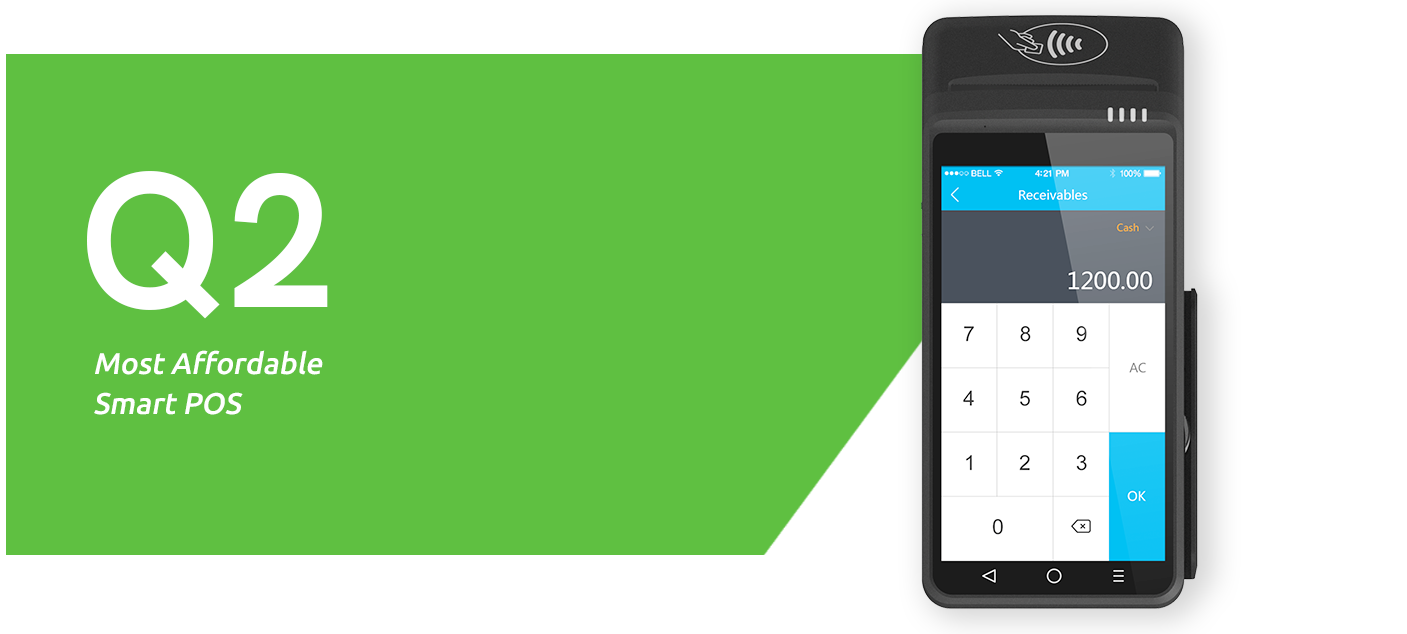 WizarPOS Q2, mobile WizarPOS Q2, smart Android POS Q2, WizarPOS K2, mobile POS K2