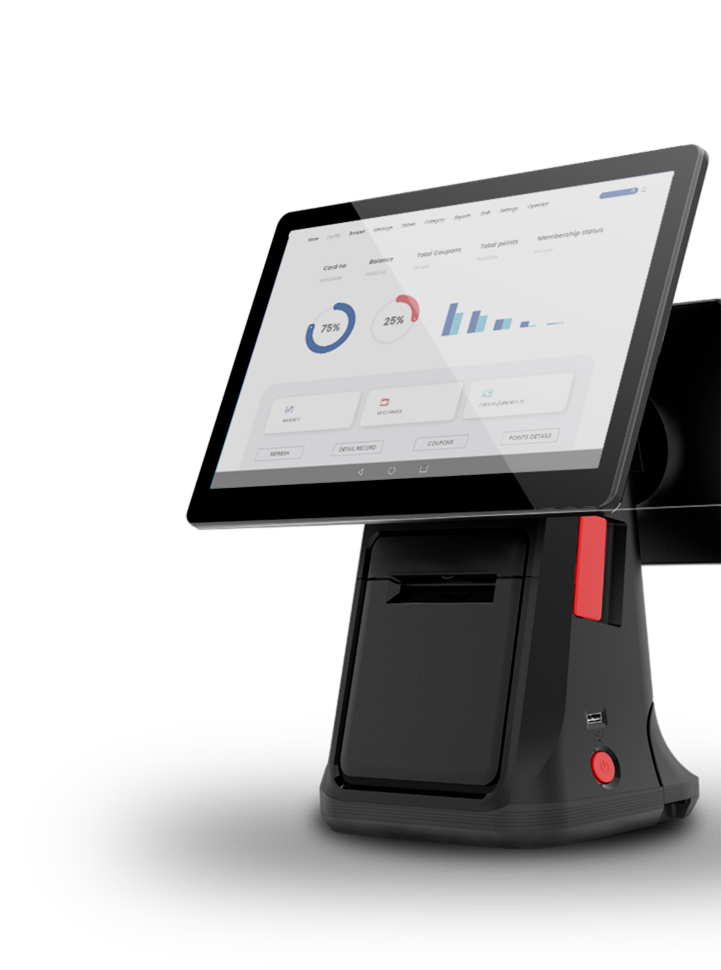 WizarPOS D3, smart ECR, multi-lane check-outs